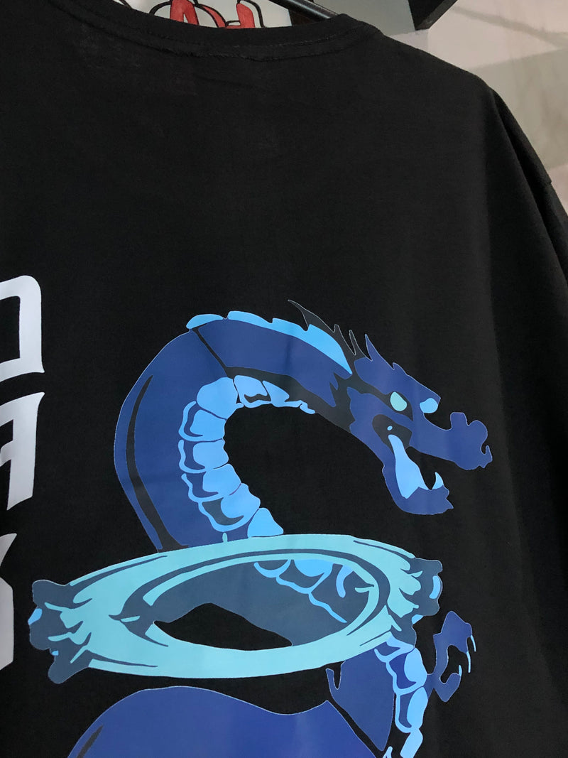 CAMISETA CUSTOM - DRAGON TATTOO - PRETA