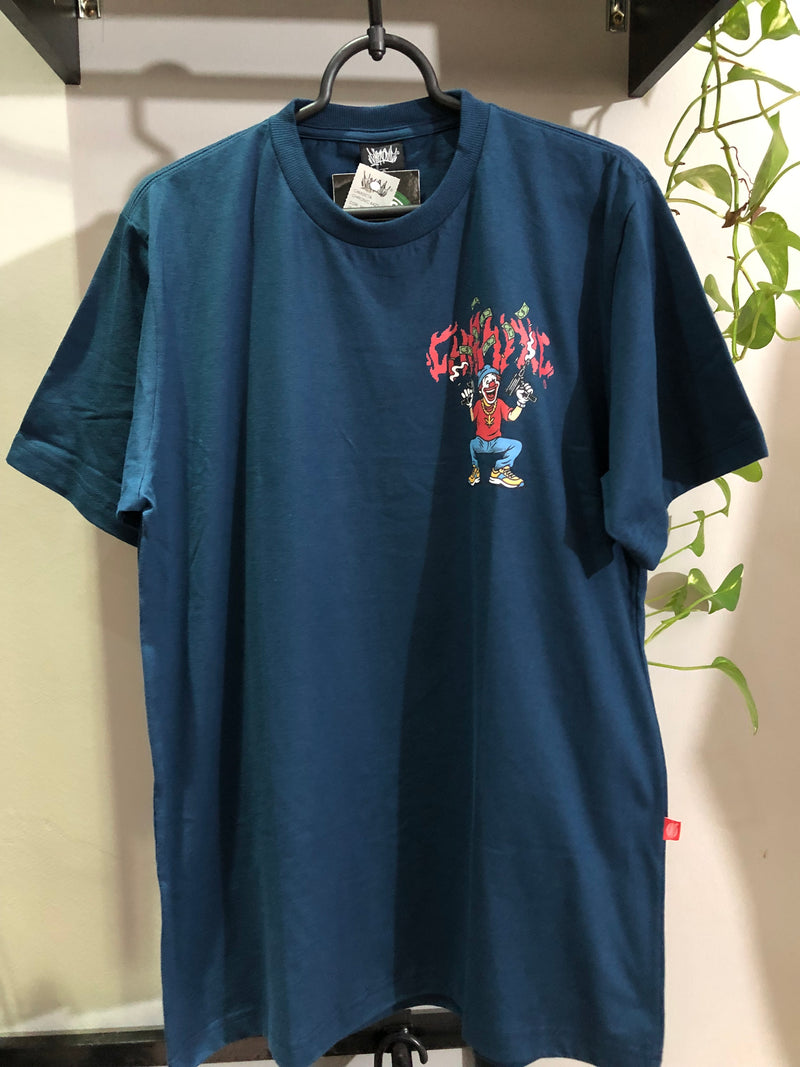 CAMISETA CHRONIC - MINI UZI  - AZUL MARINHO