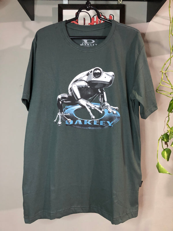 CAMISETA CUSTOM - FROG METALIC - CINZA
