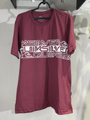 CAMISETA CUSTOM - QUIK LETREIRO - VINHO C/ DETALHE