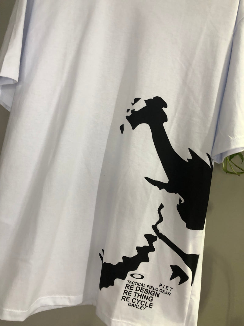 CAMISETA CUSTOM - SKULL PIET - BRANCA