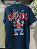 CAMISETA CHRONIC - MINI UZI  - AZUL MARINHO