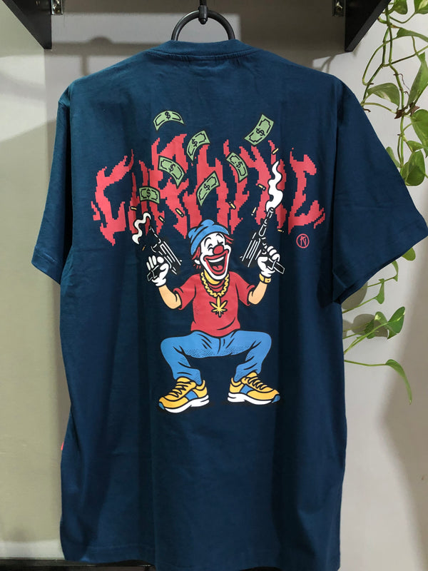 CAMISETA CHRONIC - MINI UZI  - AZUL MARINHO