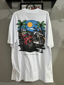 CAMISETA CHRONIC - FOGUETES NA PRAIA  - BRANCA