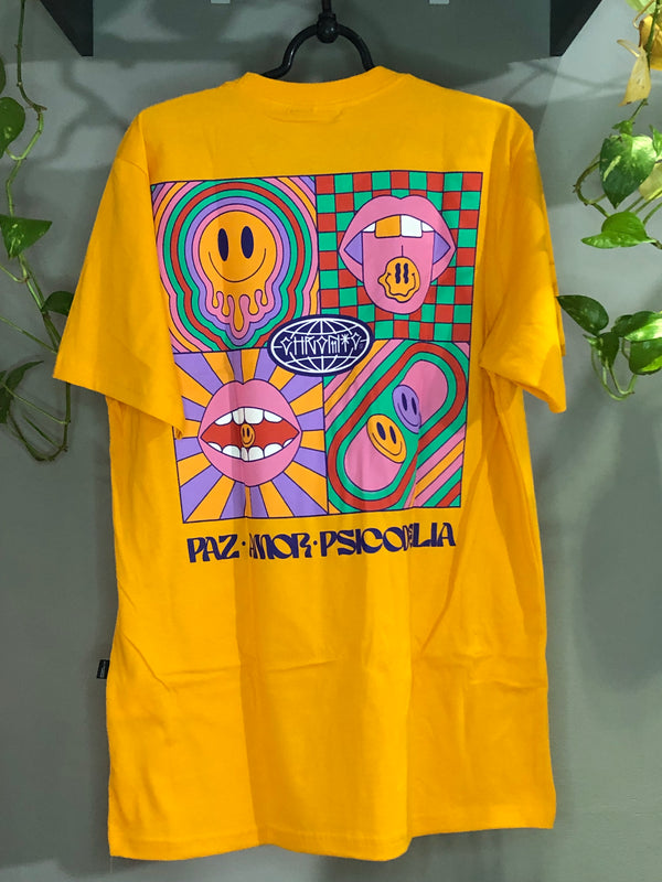CAMISETA CHRONIC - PAZ AMOR PSICODELIA