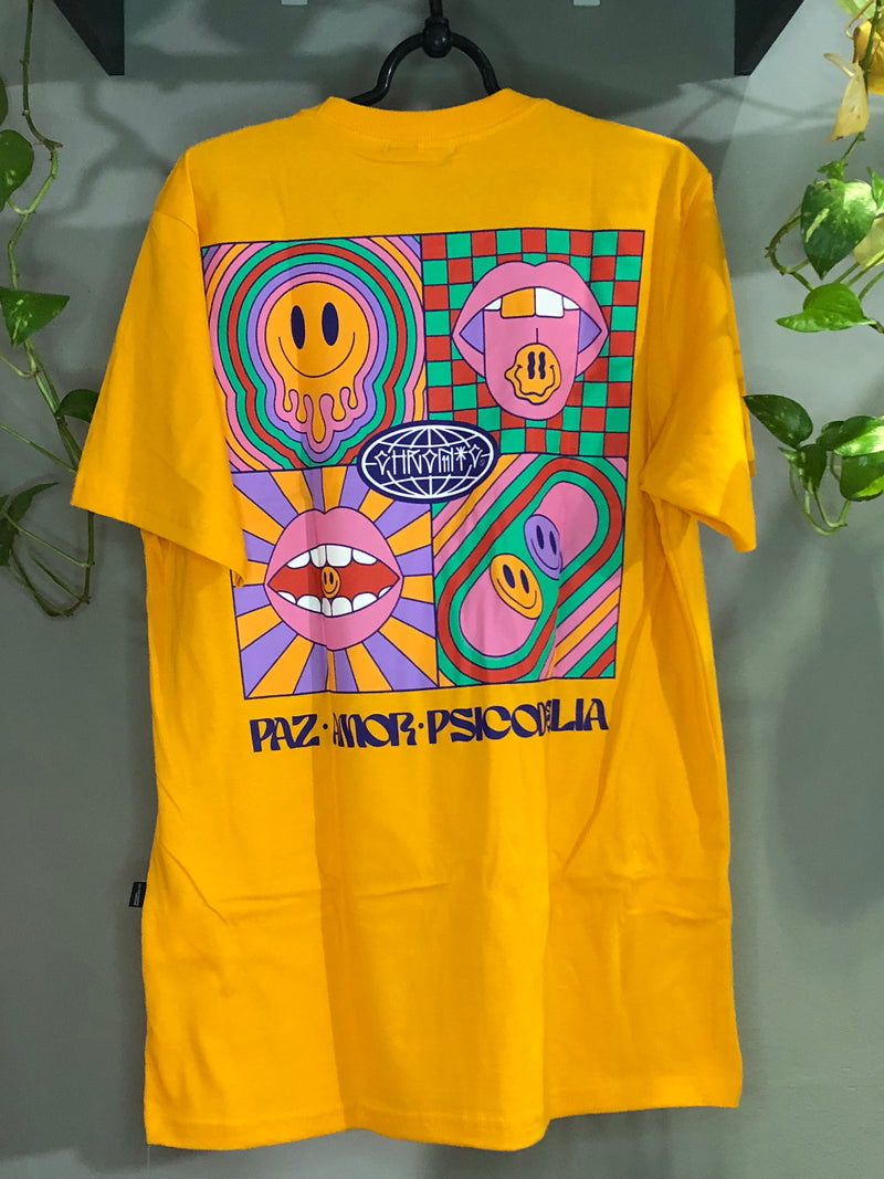 CAMISETA CHRONIC - PAZ AMOR PSICODELIA