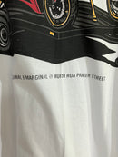 CAMISETA CHRONIC - FOGUETES NA PRAIA  - BRANCA