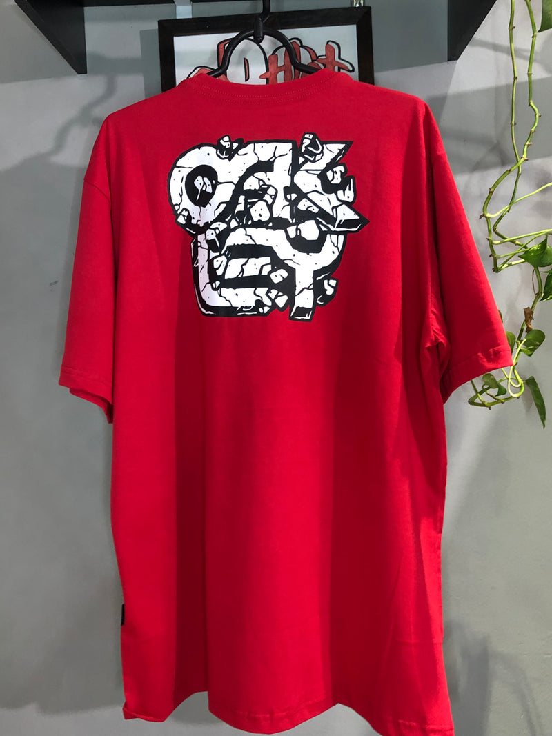 CAMISETA CUSTOM - PEDREGULHO - VERMELHO