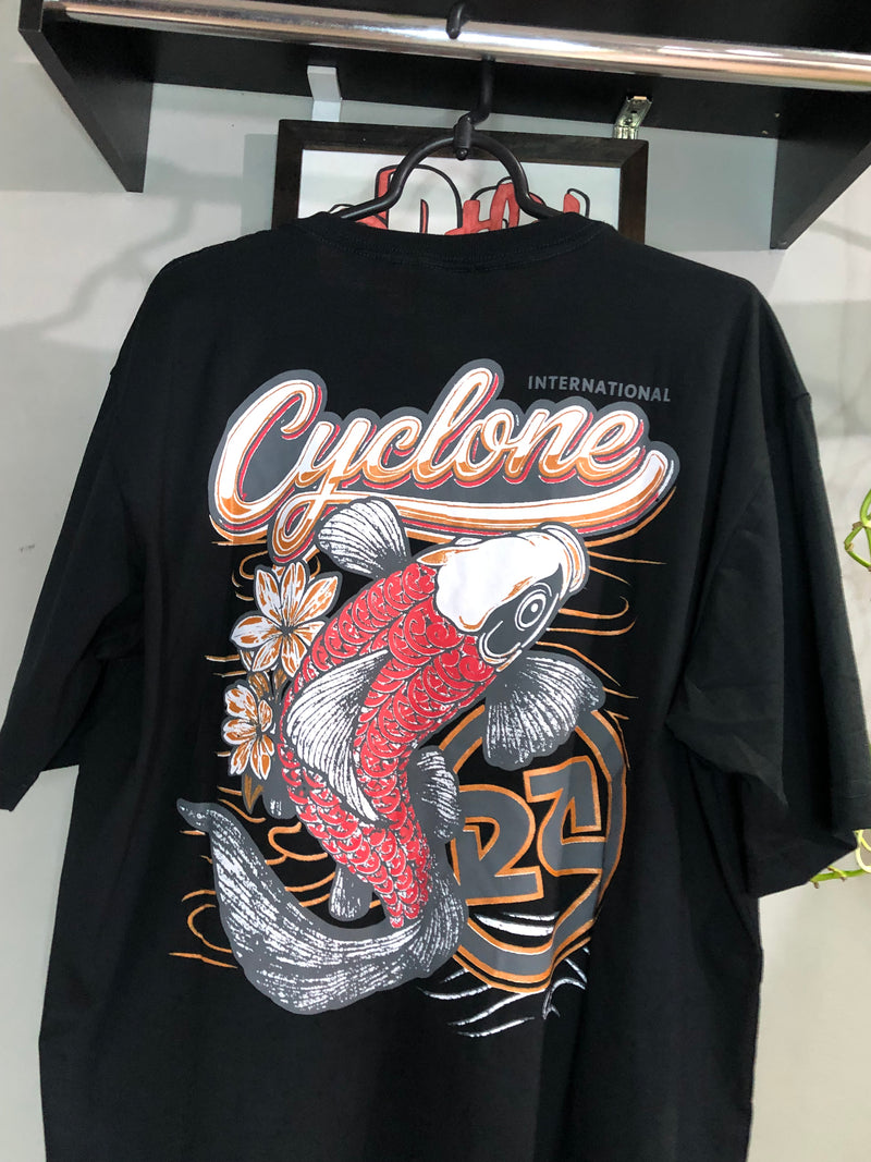 CAMISETA CYCLONE - CARPA  - PRETA