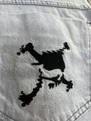 CALÇA JEANS SKULL CUSTOM - CLARA