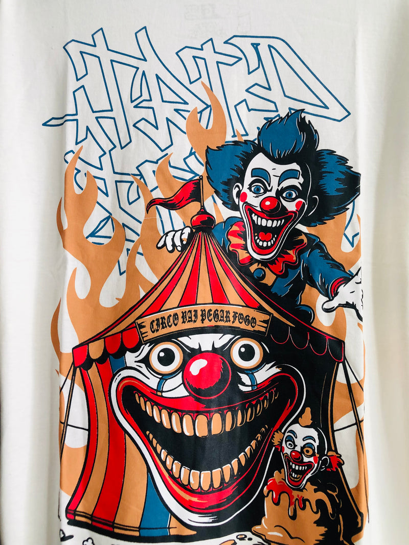 CAMISETA TRIP SIDE OVERSIZED - O CIRCO VAI PEGAR FOGO