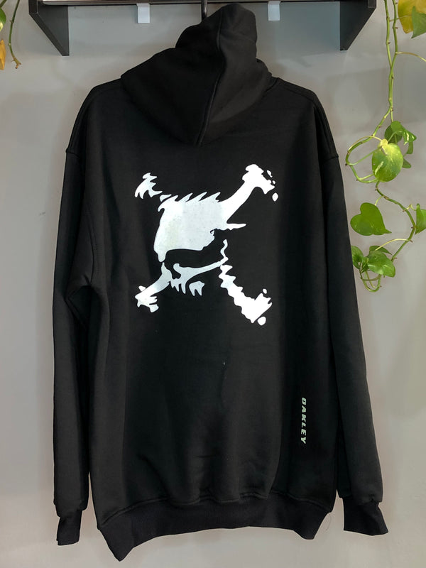 MOLETOM CANGURU CUSTOM - SKULL WHITE