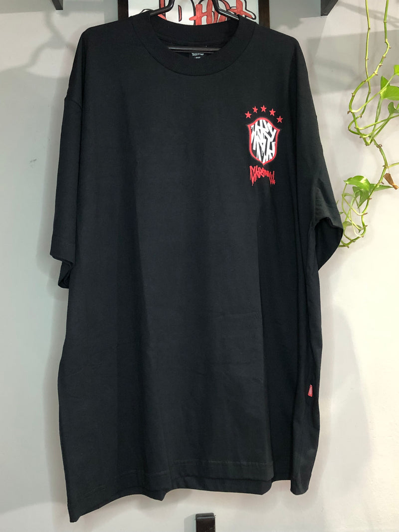 CAMISETA OVERSIZED CHRONIC - AQUI É O BRASIL - PRETO
