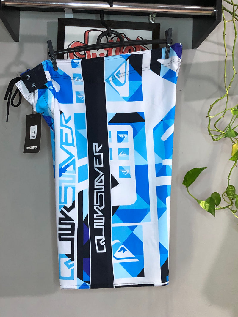 BERMUDA QUIKSILVER EDITION - LETREIRO AZUL