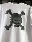 CAMISETA CUSTOM - SKULL 3D - BRANCA