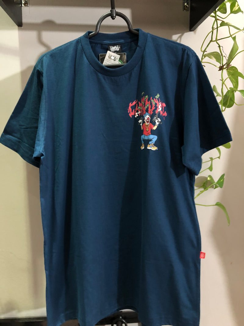 CAMISETA CHRONIC - MINI UZI  - AZUL MARINHO