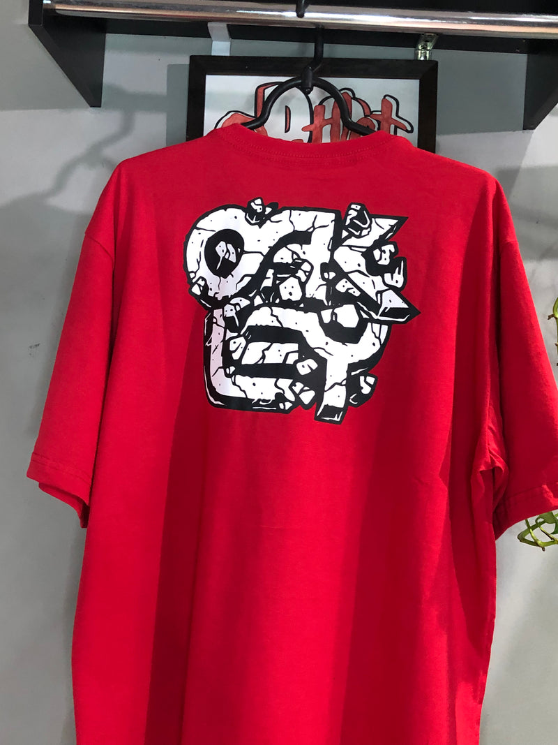 CAMISETA CUSTOM - PEDREGULHO - VERMELHO