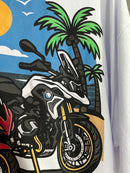 CAMISETA CHRONIC - FOGUETES NA PRAIA  - BRANCA