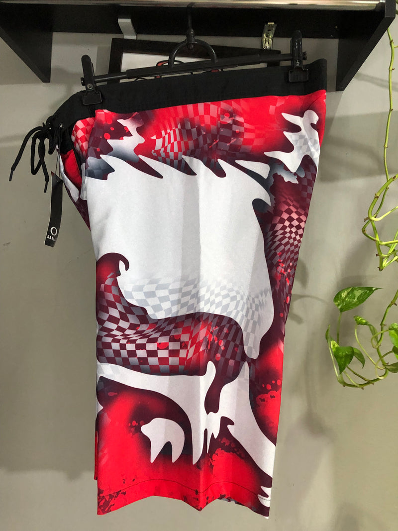 BERMUDA EDITION - SKULL QUADRICULADA - VERMELHA