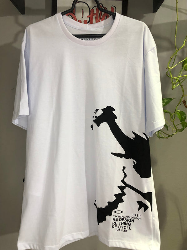 CAMISETA CUSTOM - SKULL PIET - BRANCA