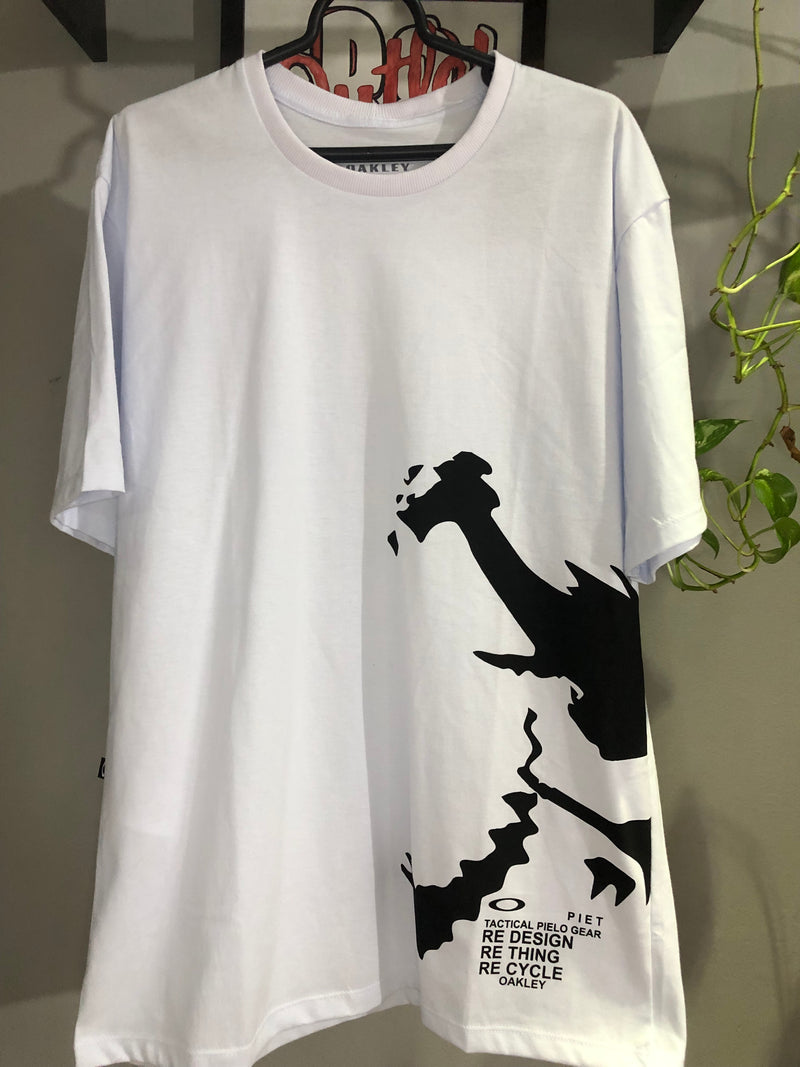 CAMISETA CUSTOM - SKULL PIET - BRANCA