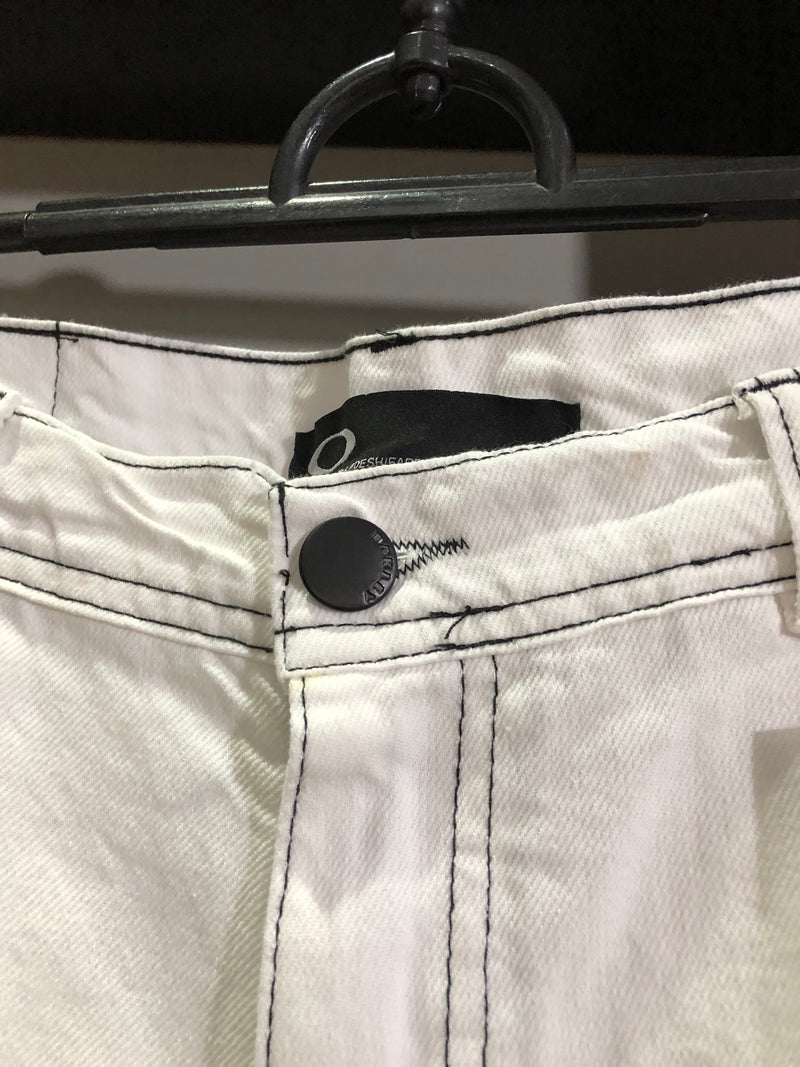 BERMUDA JEANS CUSTOM - SKULL - BRANCA