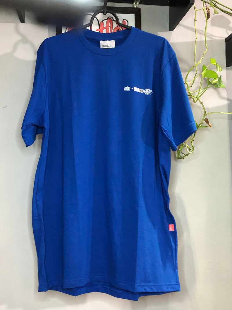 CAMISETA CHRONIC - QUEM FALA MUITO ATIRA SEM MIRA - AZUL