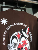 CAMISETA OVERSIZED CHRONIC - A NOSSA BANCA SEMPRE GANHA - MARROM