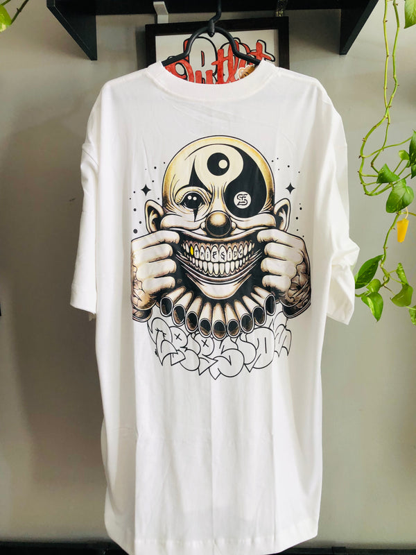 CAMISETA TRIP SIDE OVERSIZED - YIN YANG - BRANCA