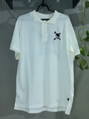CAMISETA POLO CUSTOM - SKULL OFF WHITE