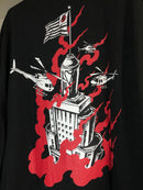 CAMISETA CHRONIC - PREDIO PEGANDO FOGO  - PRETO