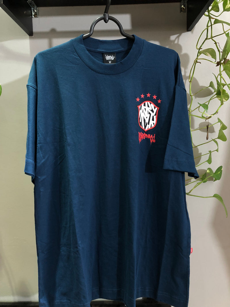 CAMISETA CHRONIC - AQUI É BRASIL - AZUL MARINHO