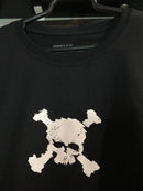 CAMISETA CUSTOM - SKULL LETREIRO EMBORRACHADO  - PRETO