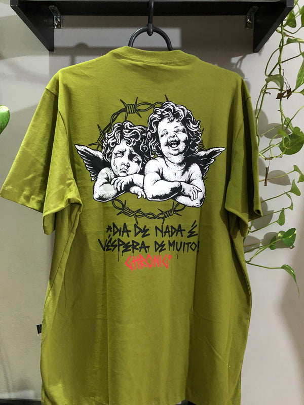 CAMISETA CHRONIC - DIA DE NADA VESPERA DE MUITO  - VERDE