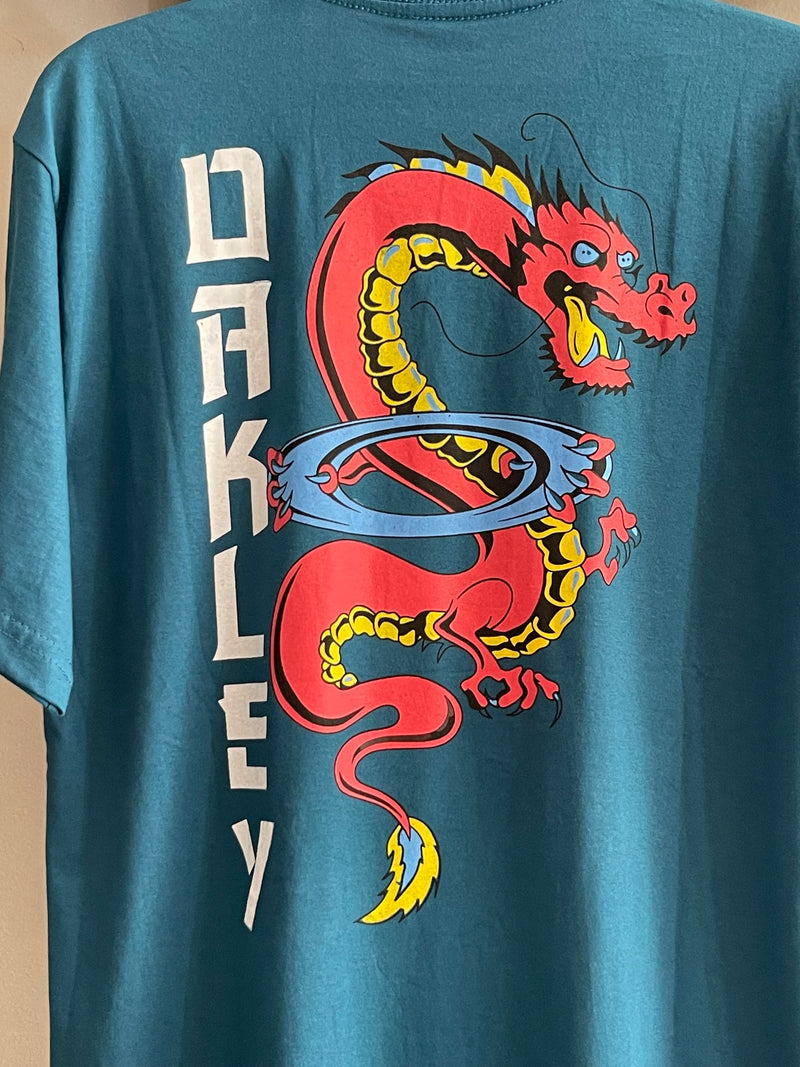 CAMISETA CUSTOM - DRAGON TATTOO  - VERDE ÁGUA