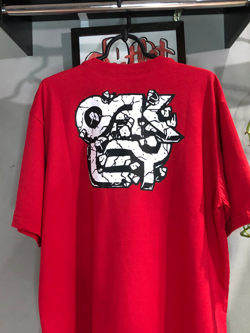 CAMISETA CUSTOM - PEDREGULHO - VERMELHO