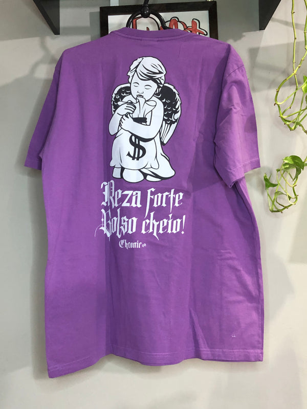 CAMISETA CHRONIC - REZA FORTE BOLSO CHEIO  - ROXO