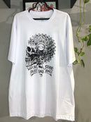 CAMISETA CUSTOM - CRANIO  - BRANCA
