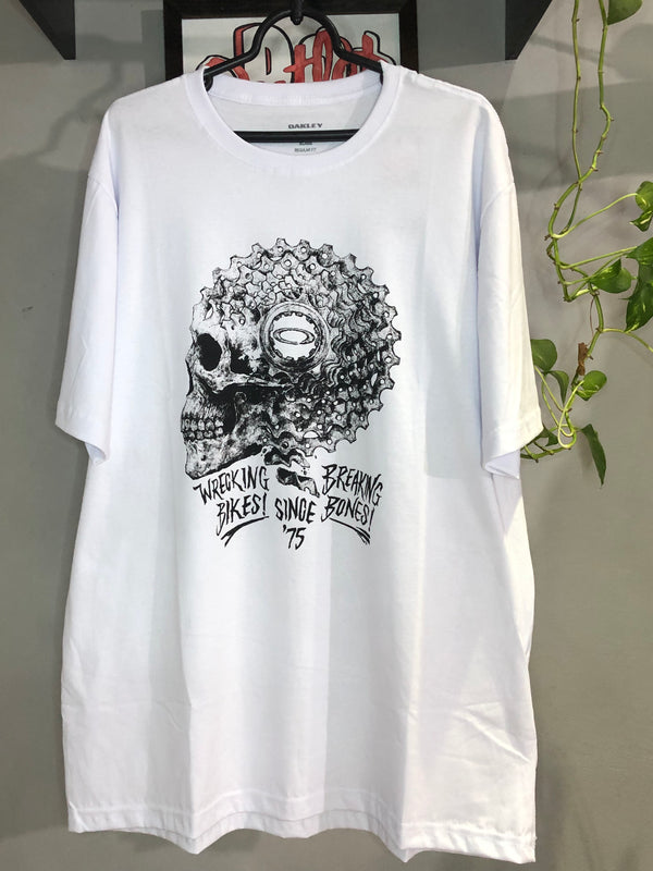 CAMISETA CUSTOM - CRANIO  - BRANCA