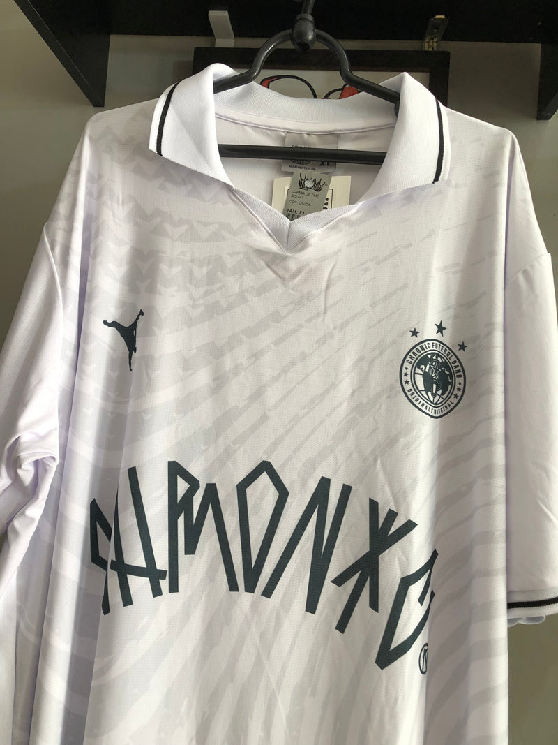 CAMISETA DE TIME CHRONIC - LIVRAI-ME - BRANCA - PLUS SIZE