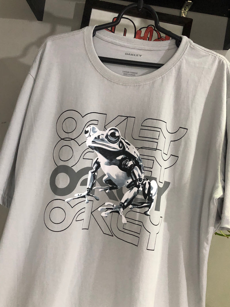 CAMISETA CUSTOM - NEW FROG METALIC - CINZA