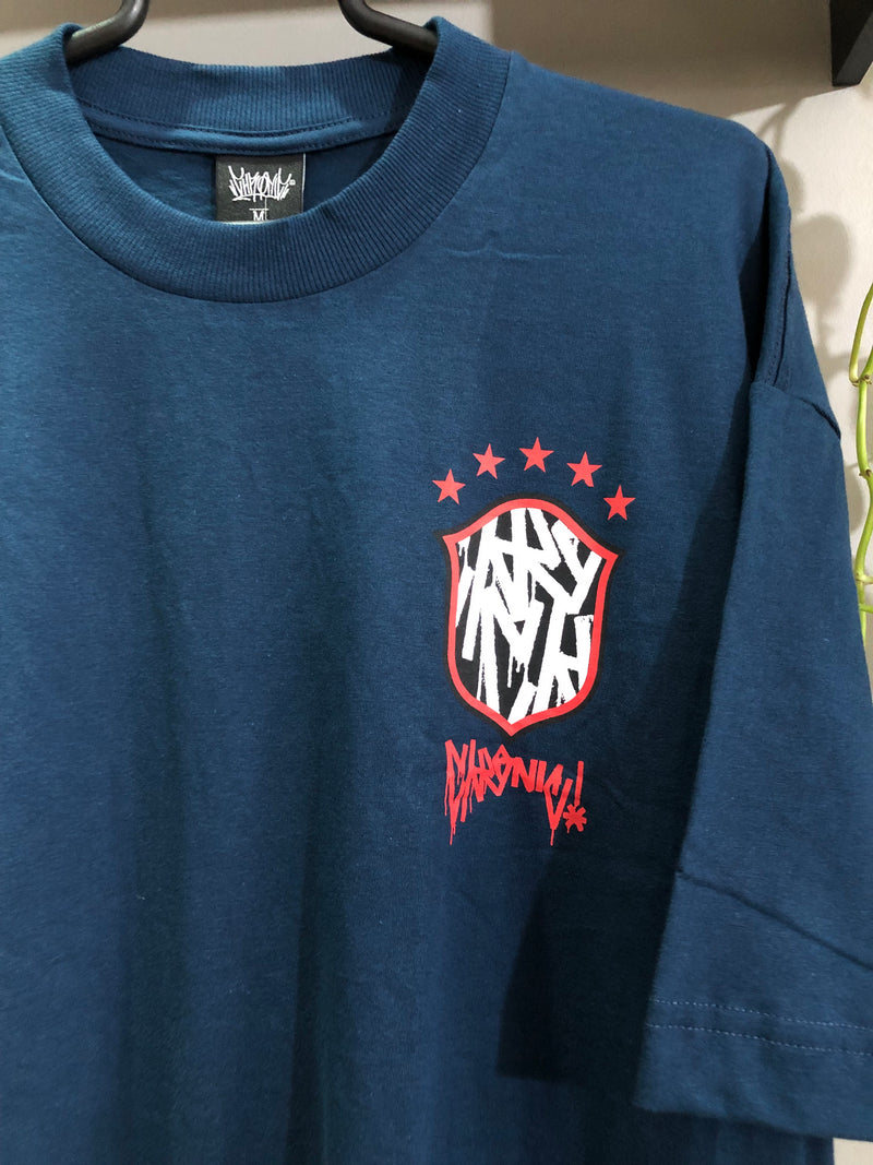 CAMISETA CHRONIC - AQUI É BRASIL - AZUL MARINHO