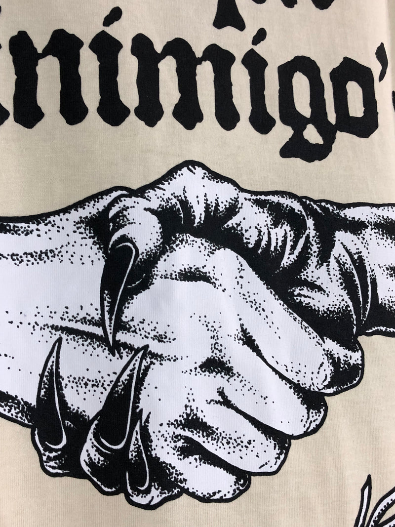 CAMISETA CHRONIC - O TRAIDOR É PIOR QUE O INIMIGO - BEGE