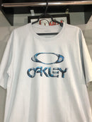 CAMISETA CUSTOM -  ICON LETREIRO AZUL - CINZA