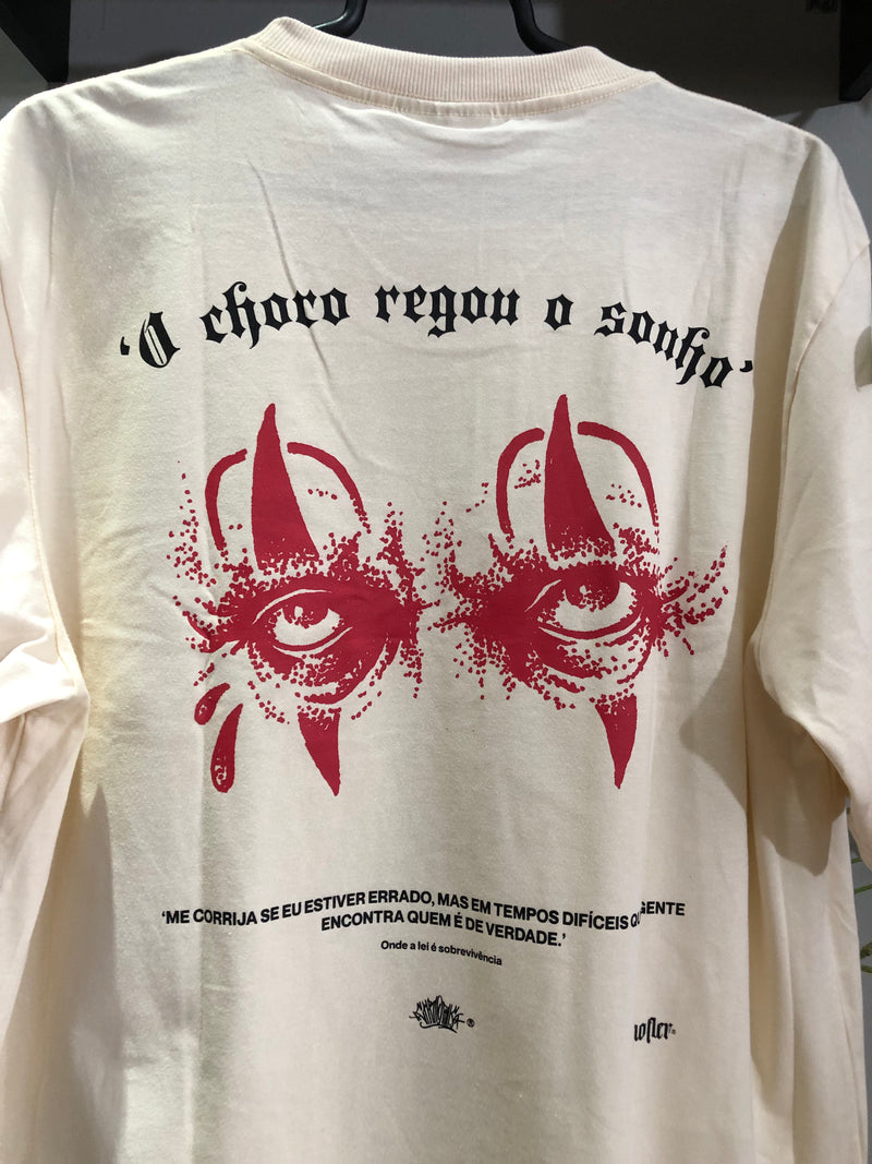 CAMISETA CHRONIC - O CHORO REGOU O SONHO  - OFF WHITE