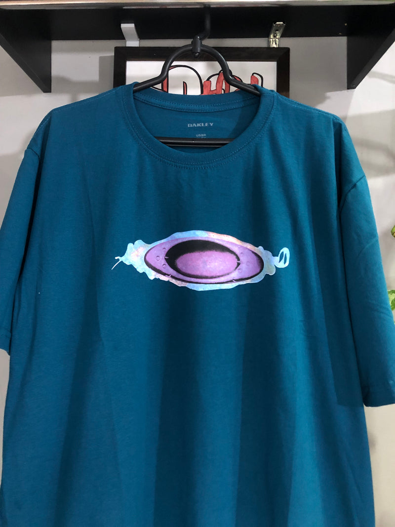 CAMISETA CUSTOM - MAD SCIENCE X PIET - VERDE AGUA