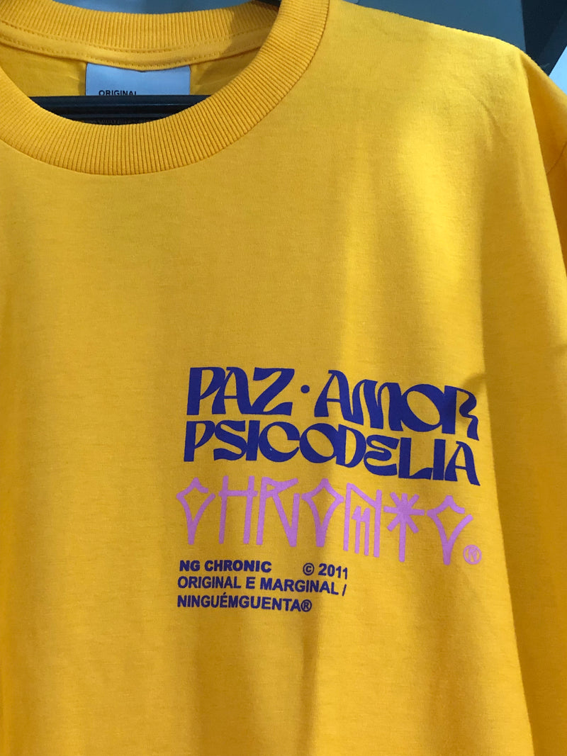 CAMISETA CHRONIC - PAZ AMOR PSICODELIA