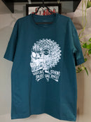 CAMISETA CUSTOM -CRANIO- AZUL