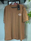 CAMISETA CUSTOM -SKULL INC - MARROM