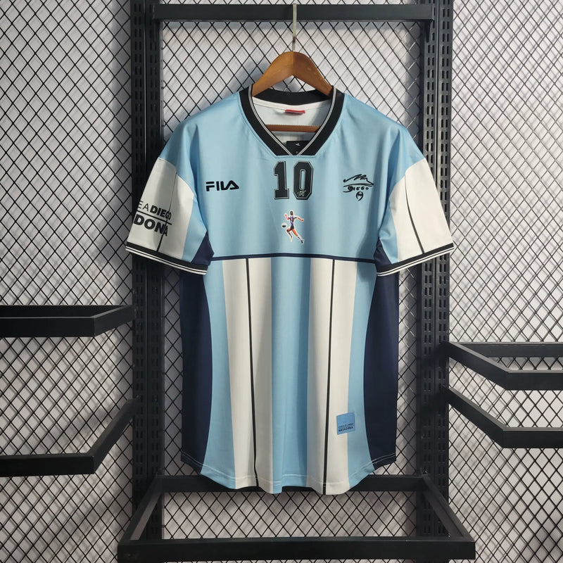 Camiseta Retro Argentina Edição Comemorativa Maradona - OutletR8